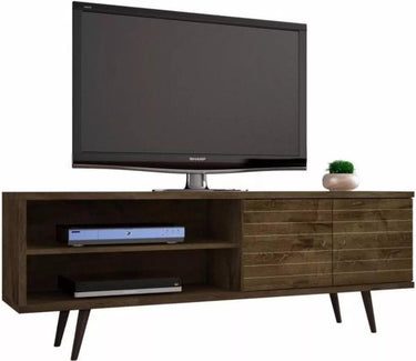 Rack Mesa De Tv 60 Hasta 160 Cm Aparador Vintage Retro Onix Color Madera rústica - Tienda Universo